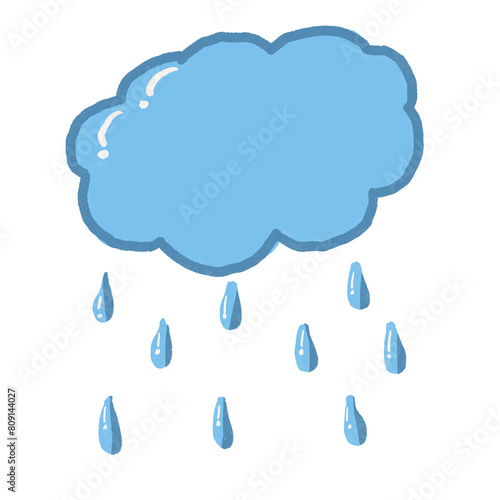 cloud and drops