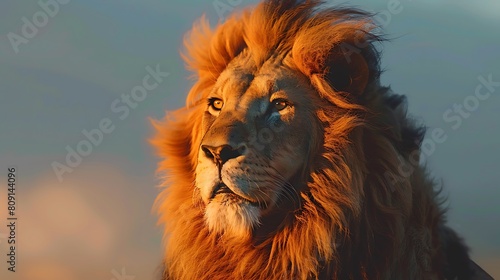 A majestic lion s mane captured in stunning