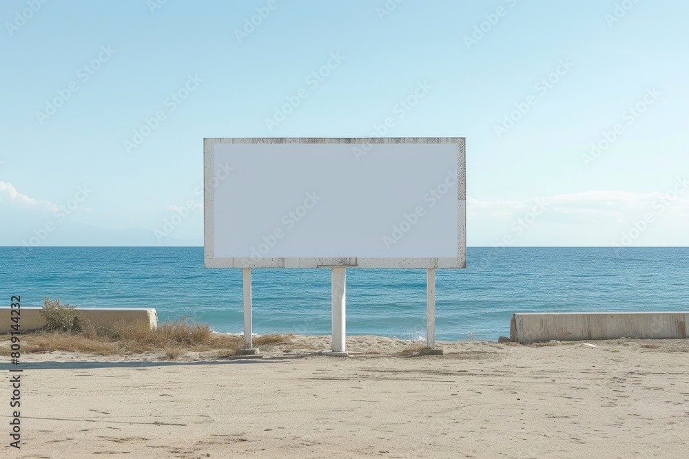 Seaside Billboard: Promote Your Message with Ocean Vibes Seaside Billboard: Promote Your Message with Ocean Vibes