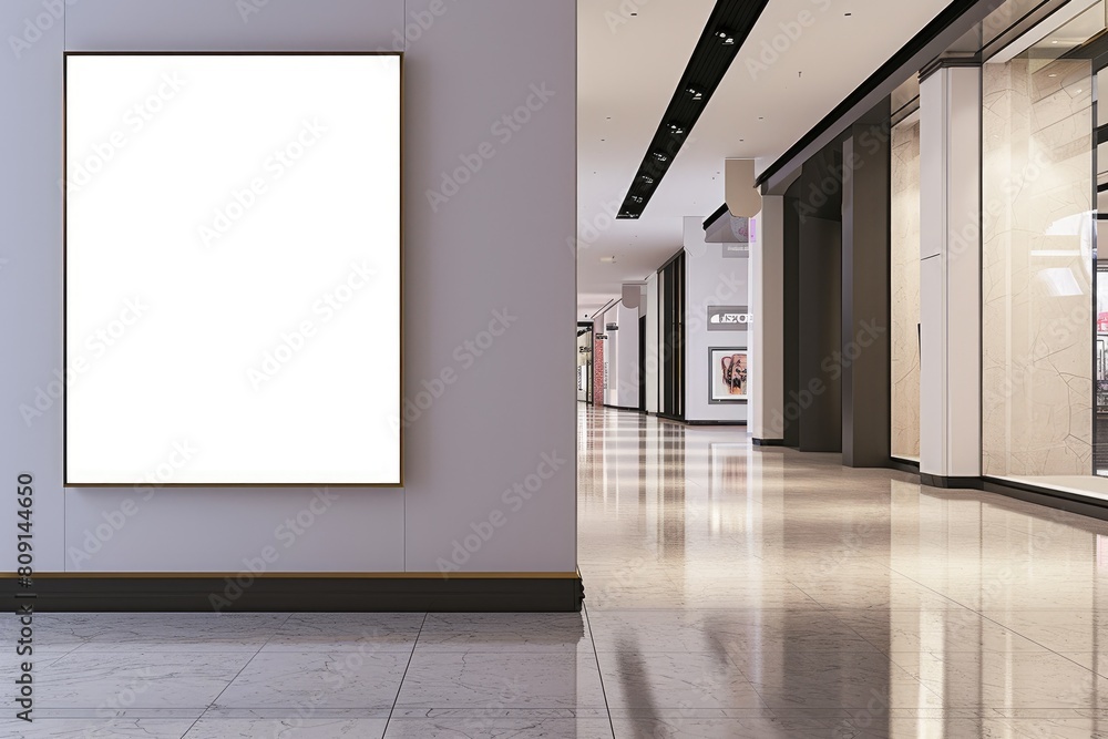 Contemporary art display board with thin black outline Contemporary art display board with thin black outline