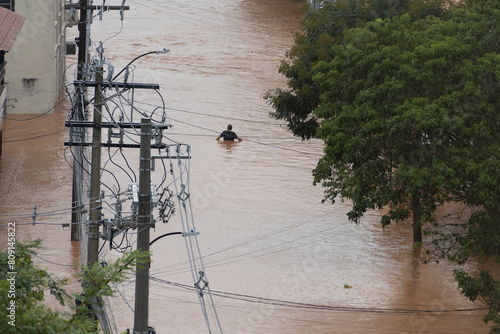 Flood in southern Brazil leaves the city of Igrejinha flooded and residents are rescued