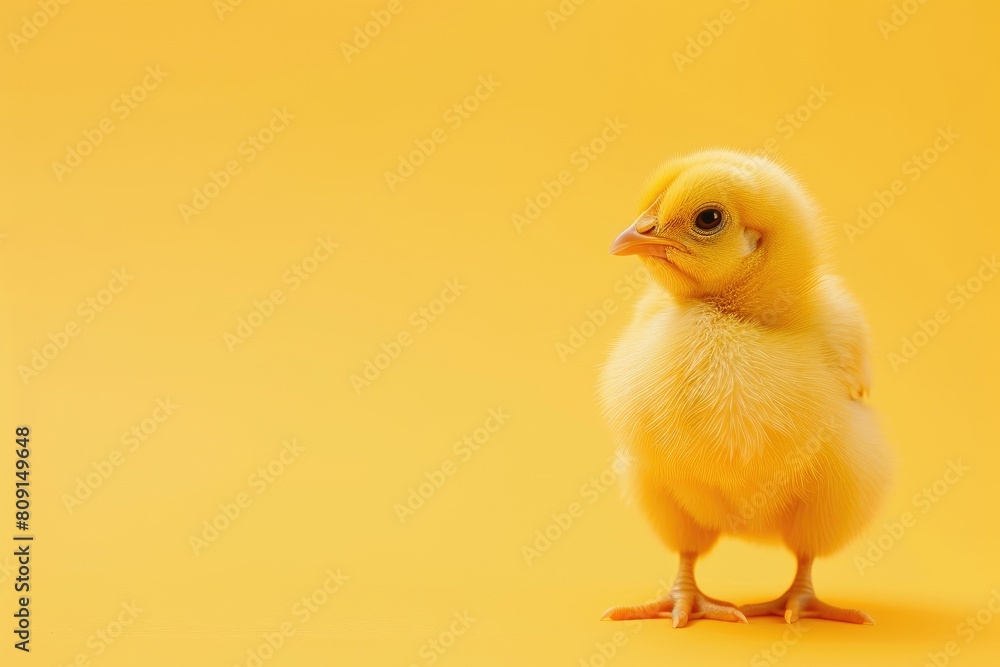 Charming Chicken Solo in Vibrant Surroundings Charming Chicken Solo in Vibrant Surroundings
