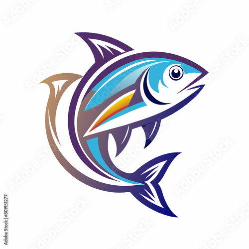 Fish vector logo icon illustration 