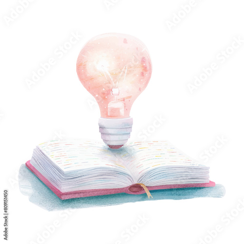 book with lighbulb white background (12)