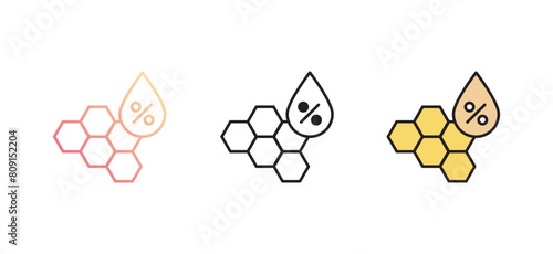 Saturated Fats icon design with white background stock illustration
