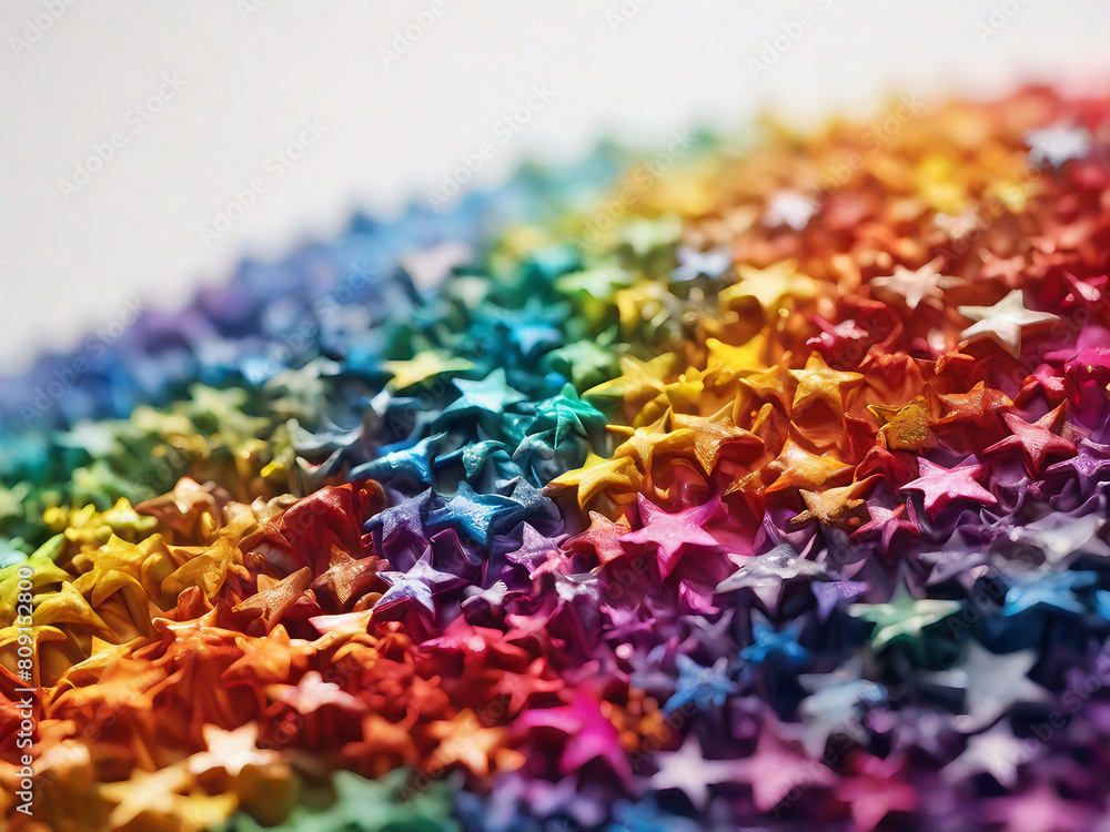 Obraz premium Rainbow Coloured Stars