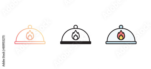 Calories icon design with white background stock illustration