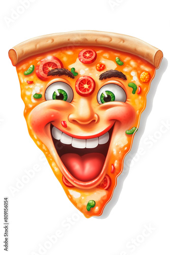 Print Image For T-Shirt, Cap, Mug, Slipper, Mousepad, with Transparent Background PNG, Pizza, Slice of Pizza, Pizza Tower