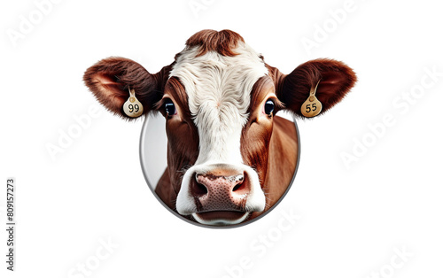 cow isolated on white