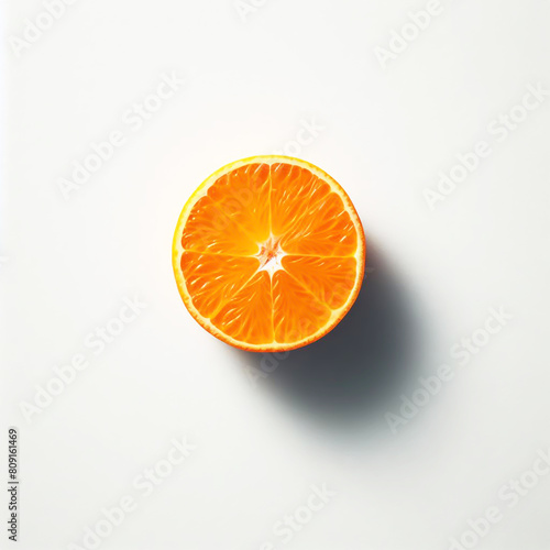 Illustration of an orange. Agriculture for healthy food