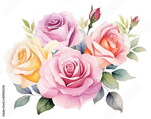 PNG Roses graphics blossom pattern. © Rawpixel.com