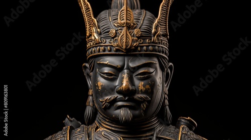 Ornate asian warrior statue