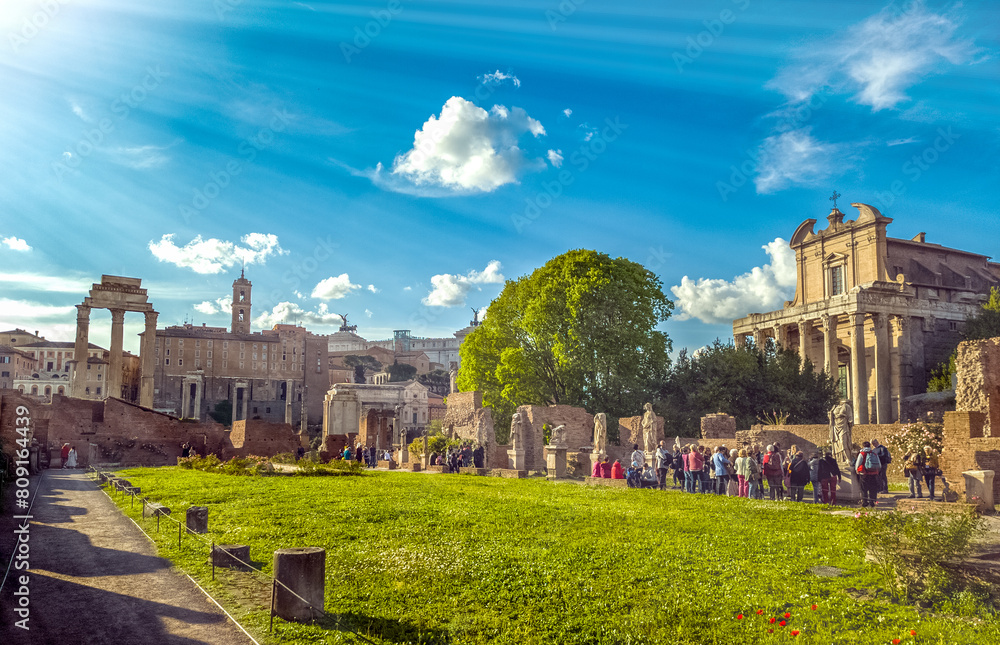 Fototapeta premium Rome, Italy - Roman forum