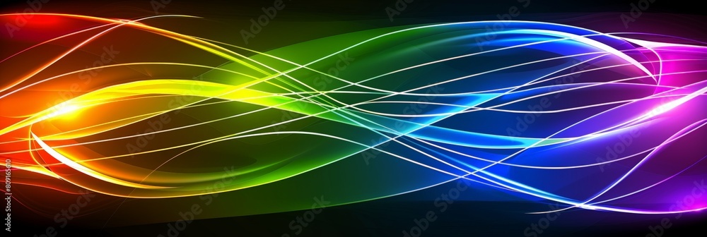 Obraz premium Abstract background featuring vibrant colors and various intersecting lines creating a dynamic composition