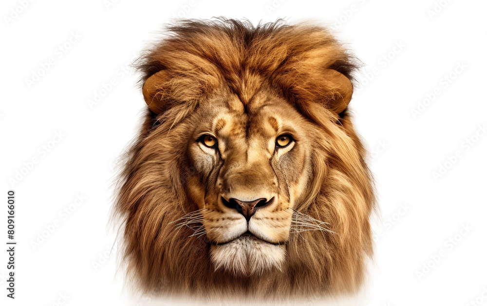 lion isolated on white