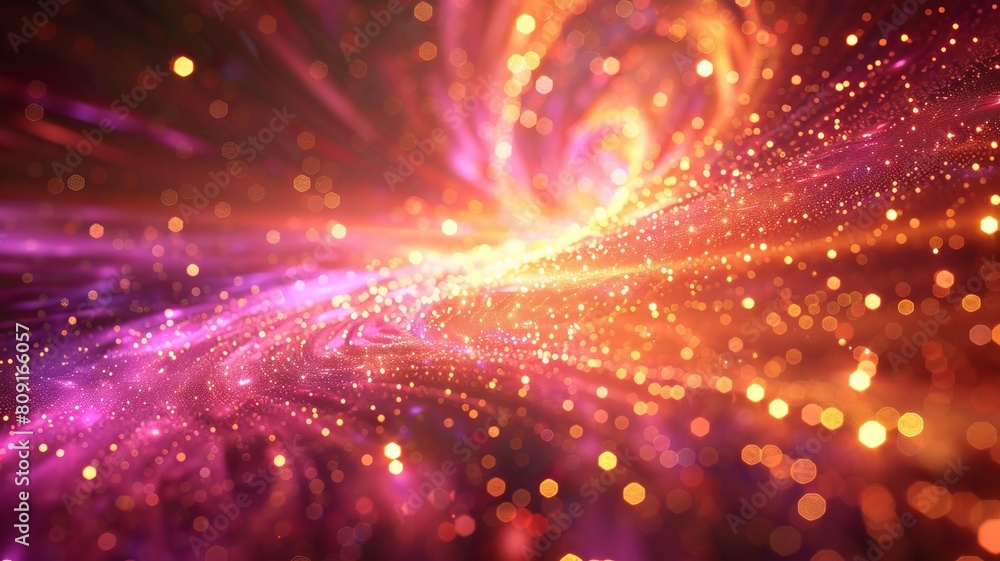 abstract space particles floating through a galaxy far away with bright light in center. beautiful mesh background abstract space particles floating through a galaxy far away with bright light in center. beautiful mesh background