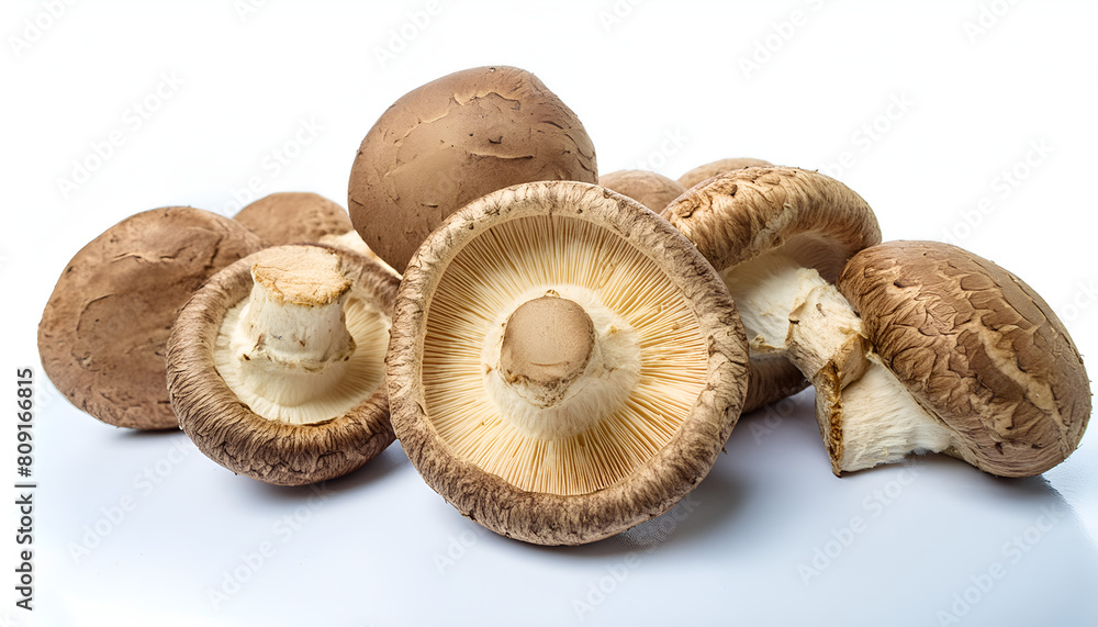 mushrooms isolated on white background mushrooms isolated on white background