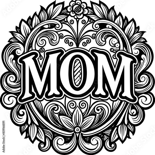 Mother's Day typography vector illustration
