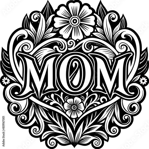 Mother's Day typography vector illustration