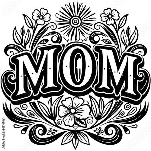 Mother's Day typography vector illustration