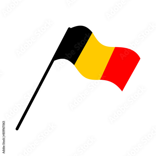 belgium national flag designed for Europe football championship in 2024