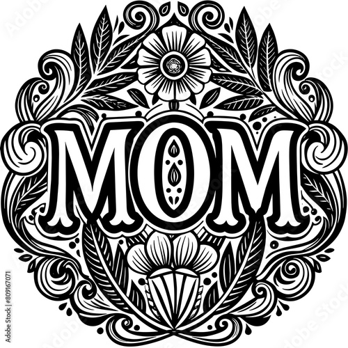 Mother's Day typography vector illustration