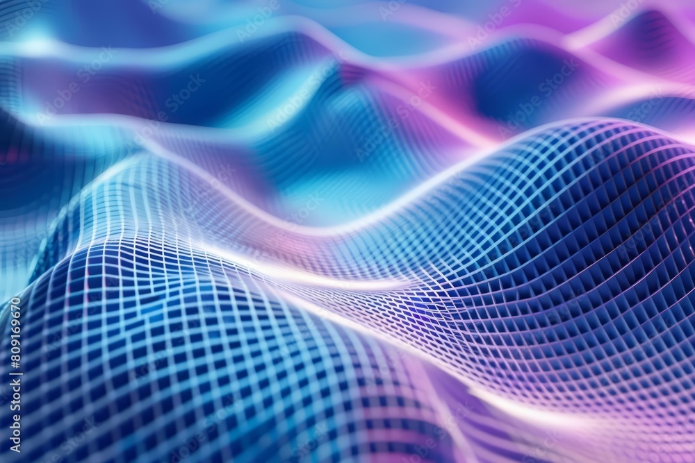 This luxury abstract background features smooth shapes and a palette of cyan blue and purple grids, Sharpen 3d rendering background This luxury abstract background features smooth shapes and a palette of cyan blue and purple grids, Sharpen 3d rendering background