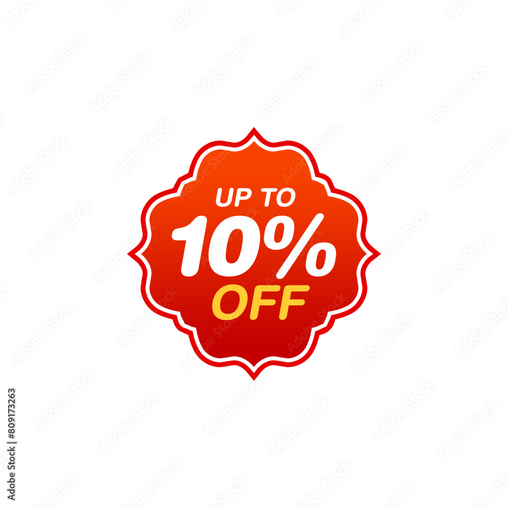10% Discount Coupon. Sale offer price sign. Sale tags set vector badges template. Special offer symbol. Discount promotion. Discount badge shape. Vector illustration design 10% Discount Coupon. Sale offer price sign. Sale tags set vector badges template. Special offer symbol. Discount promotion. Discount badge shape. Vector illustration design