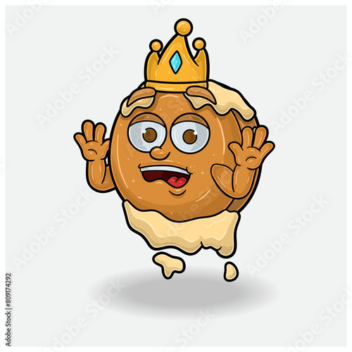 Pancake With Shocked expression. Mascot cartoon character for flavor, strain, label and packaging product.
