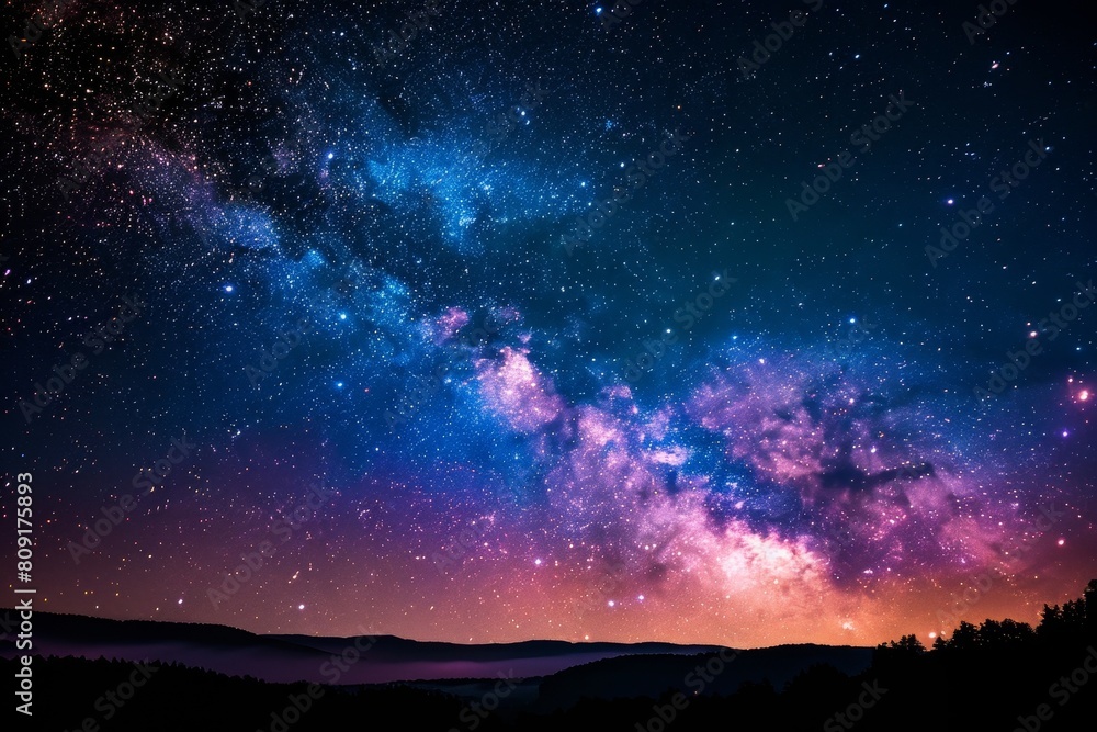 A view of the night sky featuring numerous stars twinkling amidst billowing clouds, A celestial night sky filled with shimmering stars and a vibrant aurora borealis A view of the night sky featuring numerous stars twinkling amidst billowing clouds, A celestial night sky filled with shimmering stars and a vibrant aurora borealis