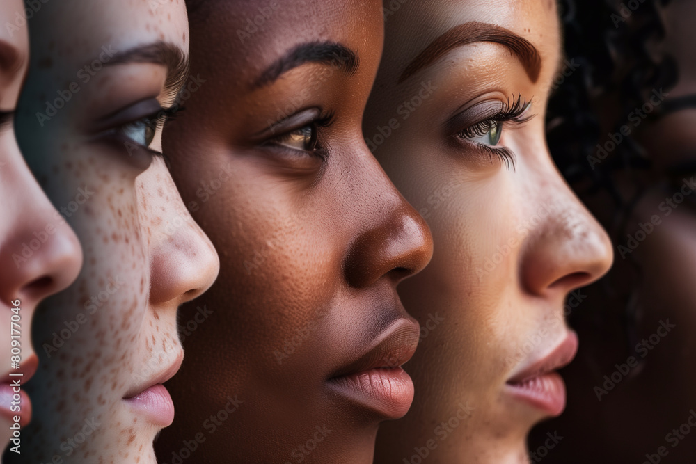 Skincare, diversity and women hug portrait for inclusivity, happiness and healthy skin texture. Interracial beauty. Multi-ethnic beauty. Different ethnicity women. Skincare, diversity and women hug portrait for inclusivity, happiness and healthy skin texture. Interracial beauty. Multi-ethnic beauty. Different ethnicity women.