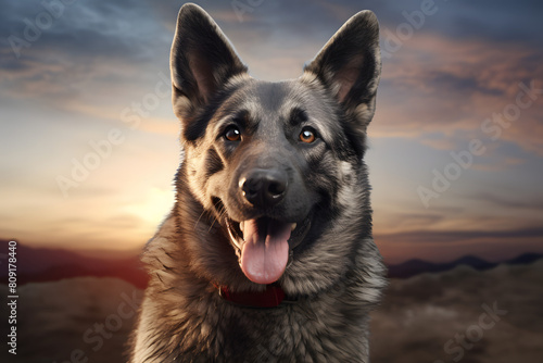 Norwegian Elkhound Dog photo