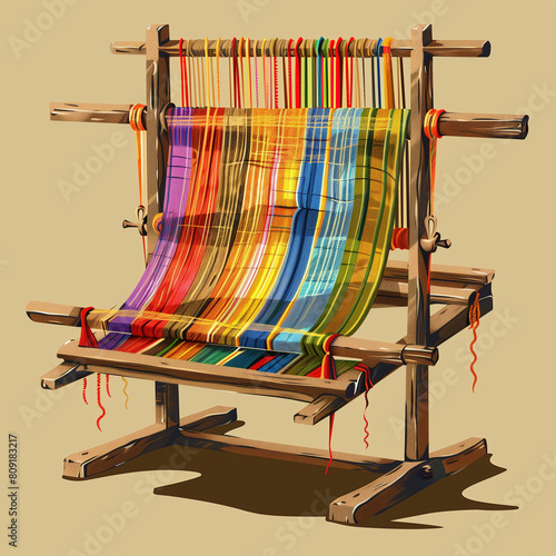 Fabric Weaving Loom: The Craft of Textile Creation and Thread Colors