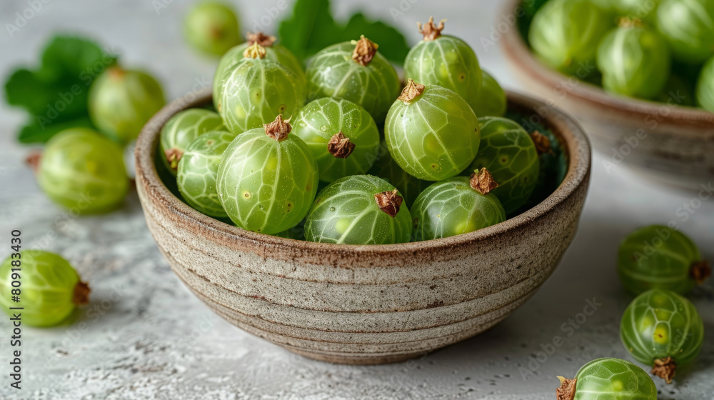 Lush Green Gooseberries
