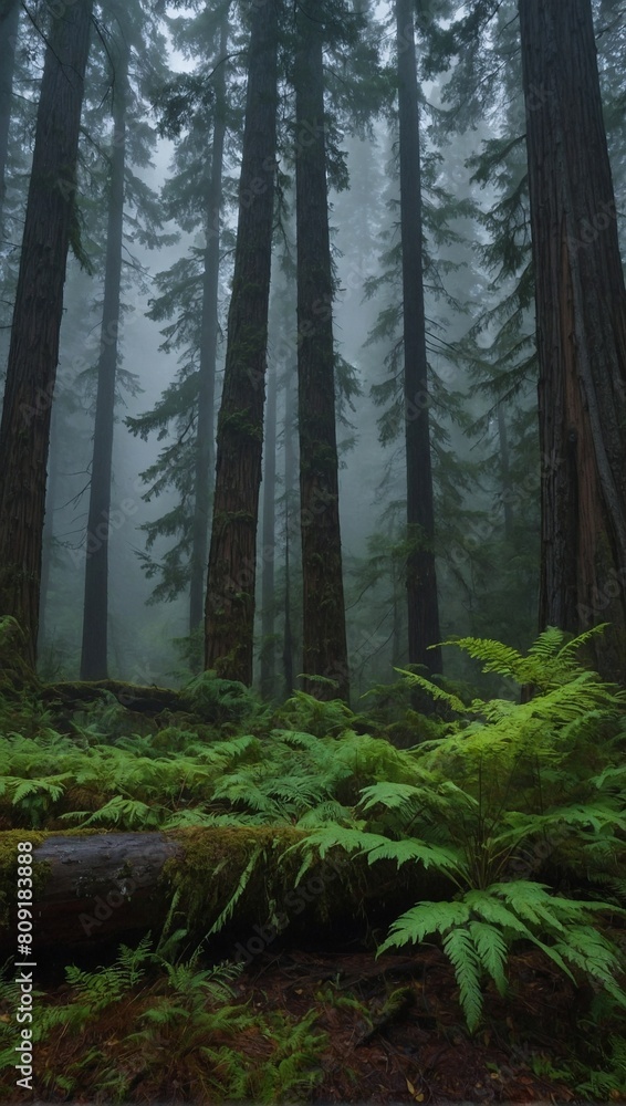 Obraz premium rainy forest 