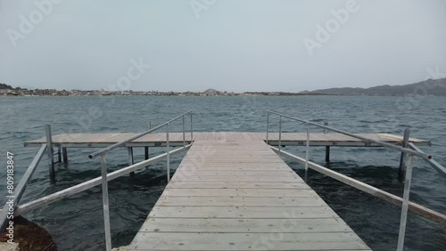 Wallpaper Mural Agios Sostis harbour in Zakynthos , wooden pontoon Torontodigital.ca