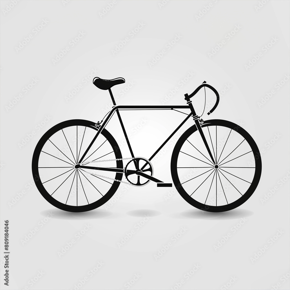 Minimalist Bicycle with Wheels Logo – Simple and Sustainable Design for Eco-Friendly Brands