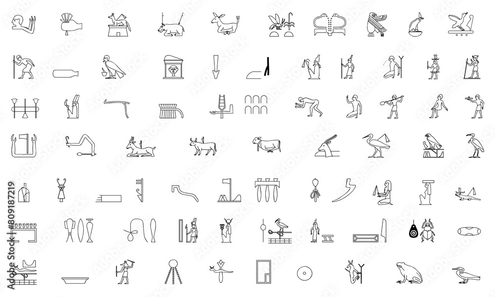 Ancient Egypt icon bundle Ancient Egypt icon bundle