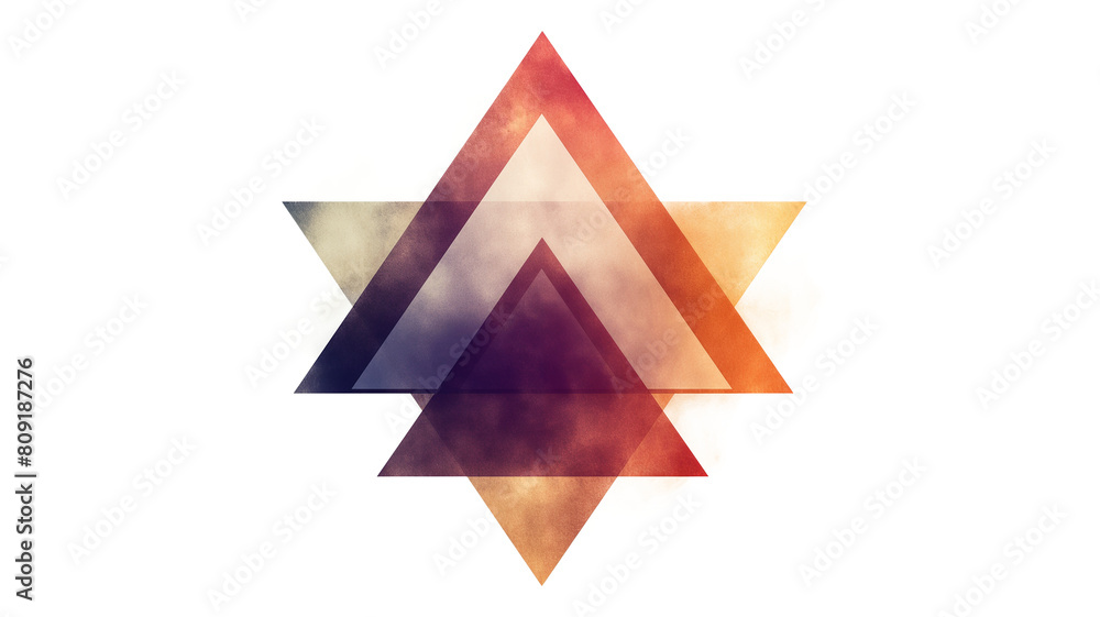 Abstract triangle isolated on a transparent background Abstract triangle isolated on a transparent background