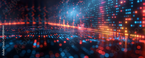 Wallpaper Mural Abstract light pattern representing data flow Torontodigital.ca