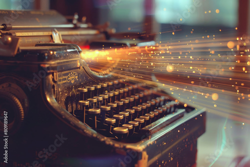 A typewriter with the number 365 on it