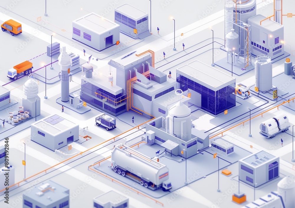 The digital transformation of manufacturing processes, AI generated The digital transformation of manufacturing processes, AI generated