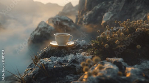 Fototapeta Naklejka Na Ścianę i Meble -  Coffie in mountains 