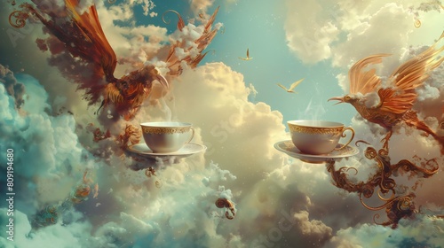 Fototapeta Naklejka Na Ścianę i Meble -  Good Morning with coffie