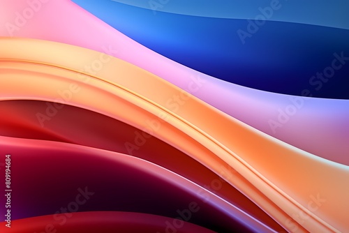 abstract background with smooth lines in pink  blue and orange colors  Abstract background. Colorful twisted shapes in motion  AI Generated 