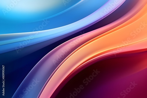 abstract background with smooth lines in pink  blue and orange colors  Abstract background. Colorful twisted shapes in motion  AI Generated 