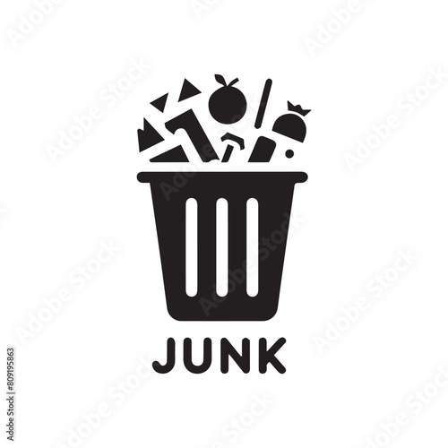 junk logo template, junk logo elements, junk logo vector