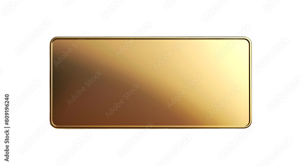 luxury gold metal plate on isolated png luxury gold metal plate on isolated png