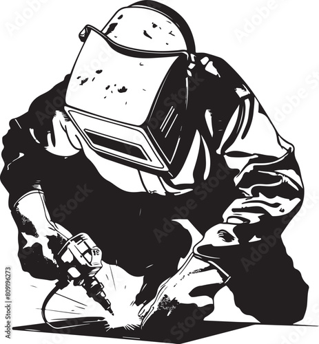 welder vector transparent background