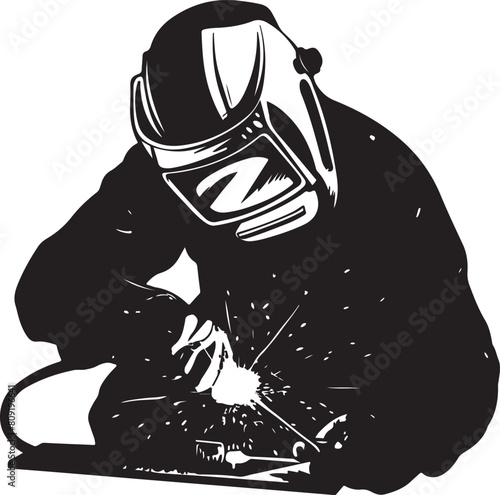 welder vector transparent background